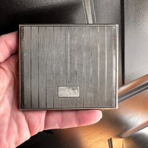 Vintage Silver Plate Cigarette case Mid 20th century